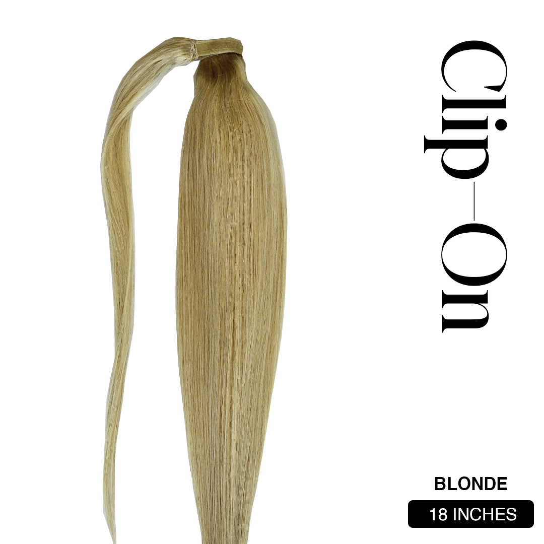 18 inches Blonde Clip On Ponytail from Mallia | South Africa's Best Online Hair Store for Wigs, Weaves & Hair Extensions - Hair City, Hair Majesty, frontal weave, wigs, hair extensions, hair weaves, frontal wig, wigs for sale, curly weaves, hair extensions near me, takealot wigs, weave hairstyle, Clip in hair extensions, front lace wigs, curly hair piece, ponytail extensions, brazilian hair wigs, lace wig, curly wig, frontal closure, pony tail hair piece, tape in hair extensions