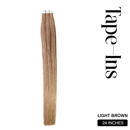 24 inches Light Brown Tape In Hair Extensions from Mallia | South Africa's Best Online Hair Store for Wigs, Weaves & Hair Extensions - Hair City, Hair Majesty, frontal weave, wigs, hair extensions, hair weaves, frontal wig, wigs for sale, curly weaves, hair extensions near me, takealot wigs, weave hairstyle, Clip in hair extensions, front lace wigs, curly hair piece, ponytail extensions, brazilian hair wigs, lace wig, curly wig, frontal closure, pony tail hair piece, tape in hair extensions