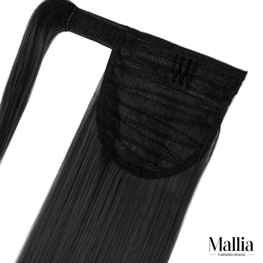 Black Clip On Ponytail cover photo from Mallia | South Africa's Best Online Hair Store for Wigs, Weaves & Hair Extensions - Hair City, Hair Majesty, frontal weave, wigs, hair extensions, hair weaves, frontal wig, wigs for sale, curly weaves, hair extensions near me, takealot wigs, weave hairstyle, Clip in hair extensions, front lace wigs, curly hair piece, ponytail extensions, brazilian hair wigs, lace wig, curly wig, frontal closure, pony tail hair piece, tape in hair extensions